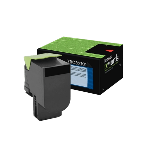 Toner laser negro de lexmark